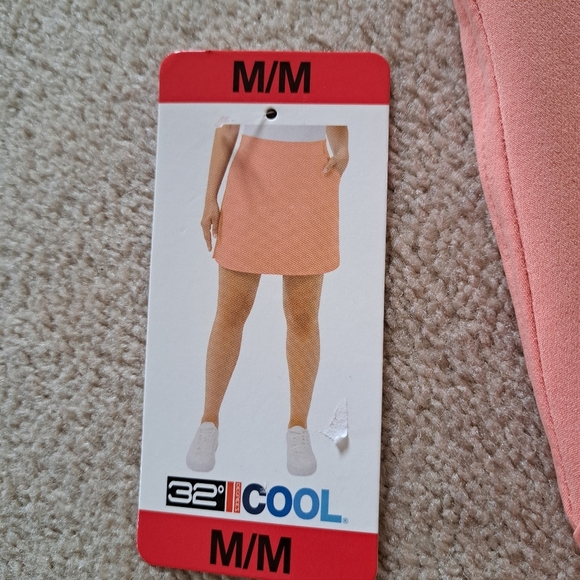❤️ NWT 32° Degrees Active Skort Women's Peach Stretch Skirt With Shorts - Picture 5 of 9